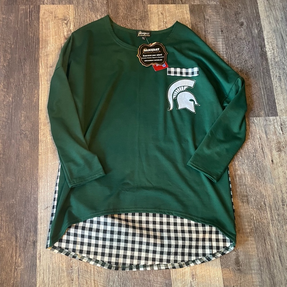 Gameday Couture Michigan State Spartans Top